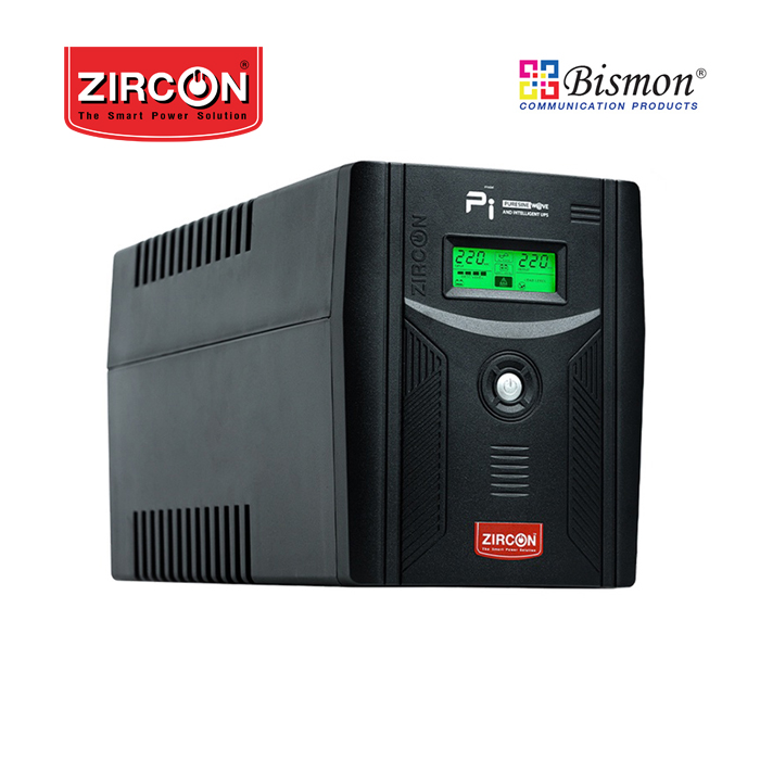 เครื่องสำรองไฟ Zircon Line Interactive UPS/ Pi-1500/ 1500VA/1050W/ Sinewave, Digital Display (Tower type)
